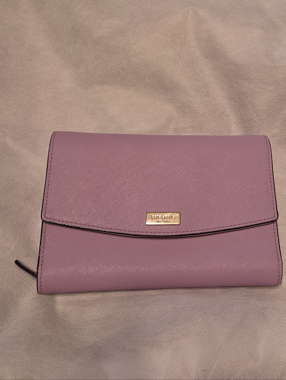 Kate Spade Leather Crossbody Clutch with Gold Hardware
